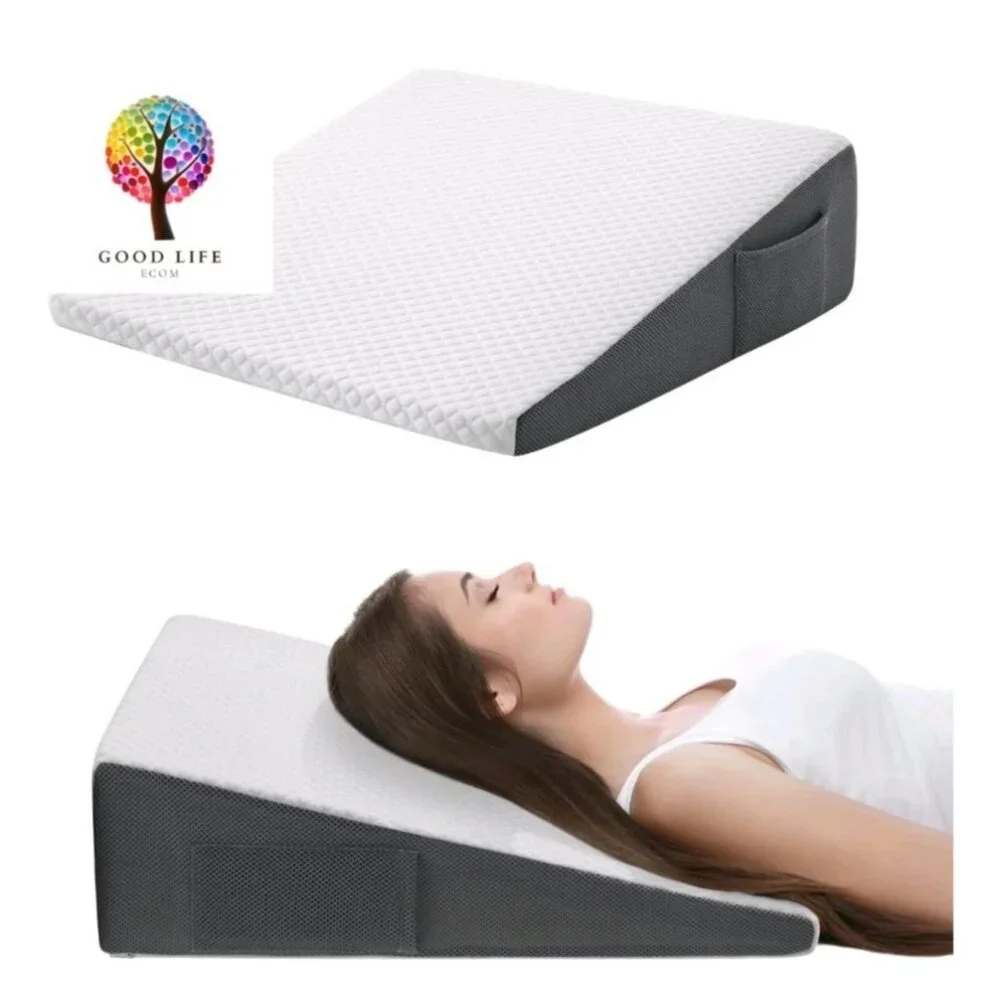 CozyMaker Memory Foam Bed Wedge Pillow 24 x 24 x 7.5